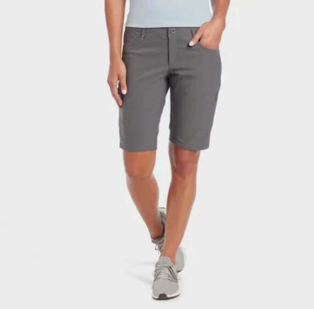 Kuhl Trekr Cargo Shorts Women's 12 Zip Pockets 10" Inseam Nature Hiking Gorpcore